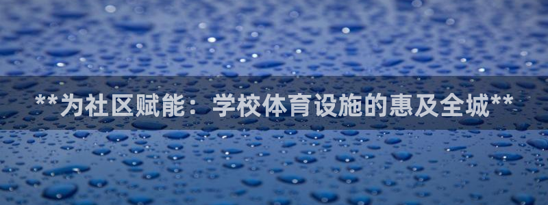 意昂3娱乐首页官网下载：**为社区赋能：学校体育设施