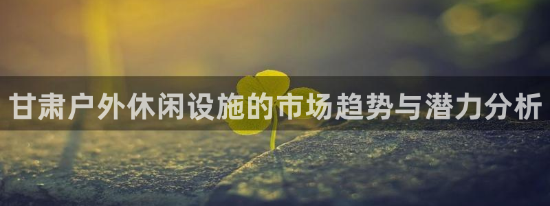 意昂3娱乐下载：甘肃户外休闲设施的市场趋势与潜力分析 